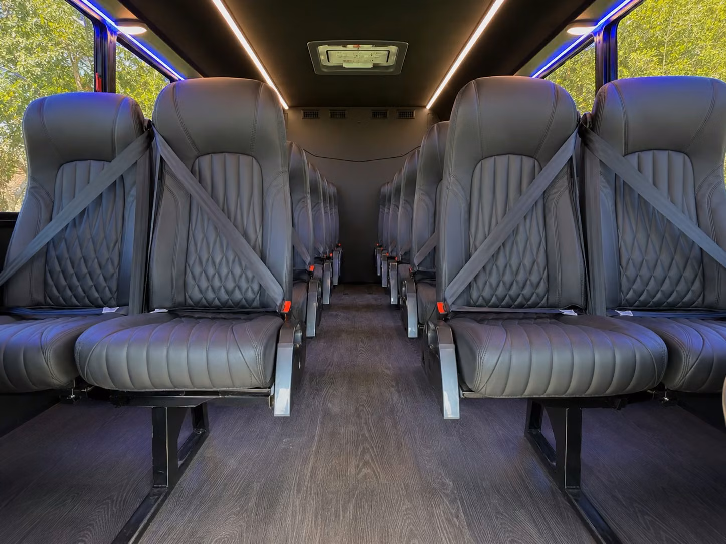 18 passenger minibus interior