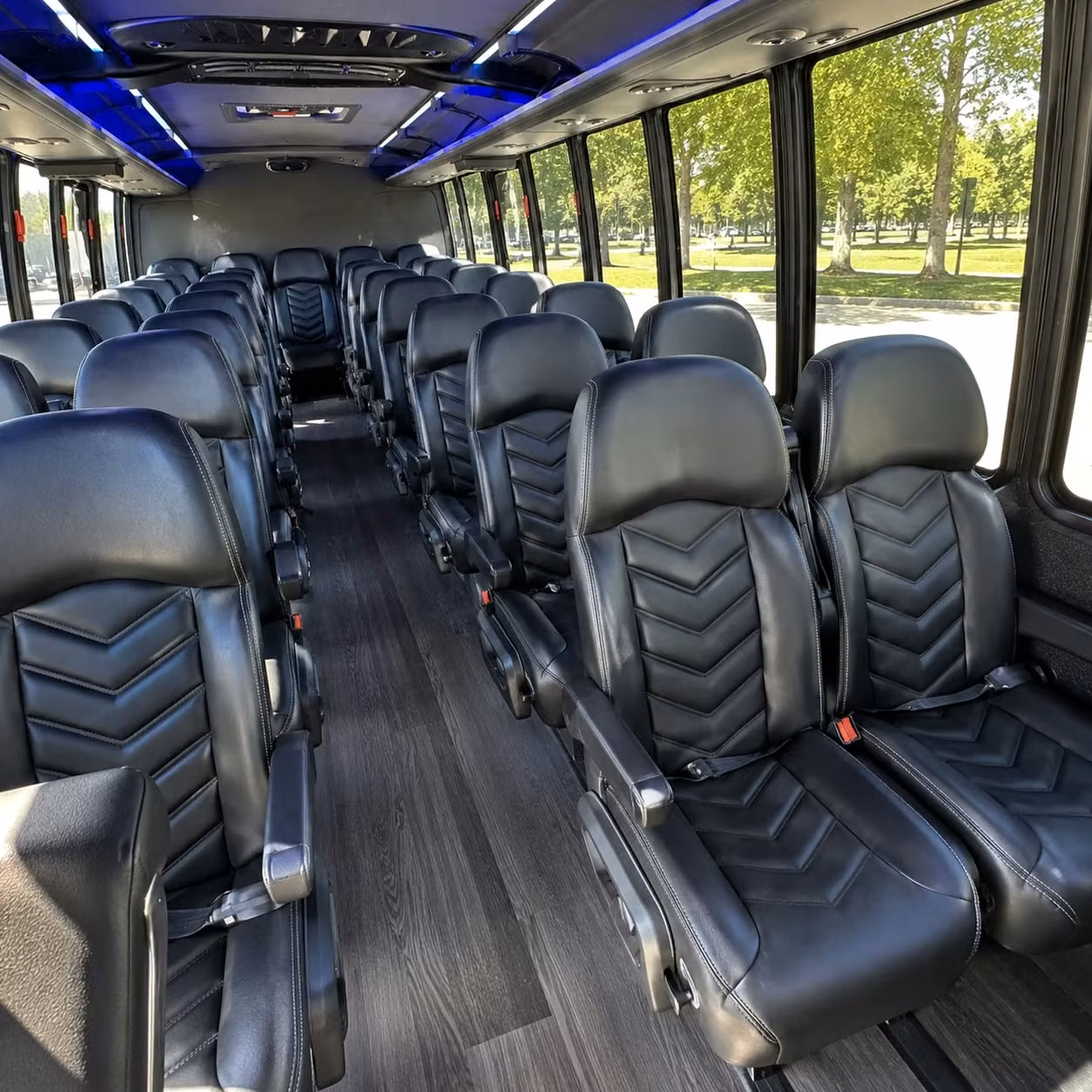 25 passenger minibus inside
