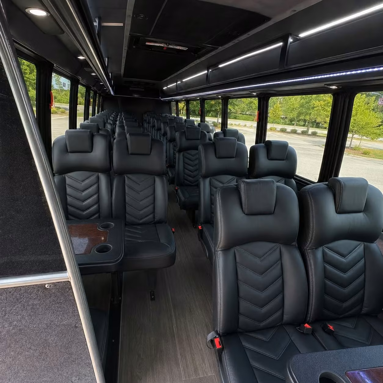 28 passenger minibus interior