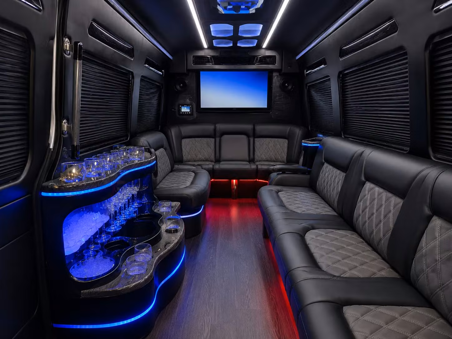 bus rental options for north charleston trips
