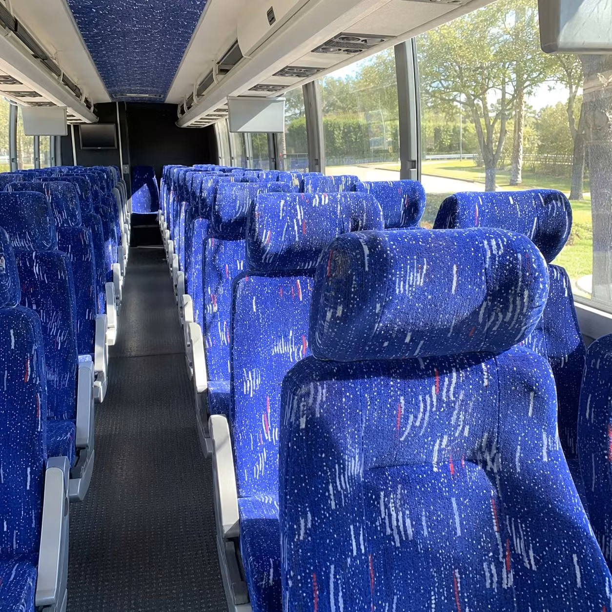 north charleston charter bus interior