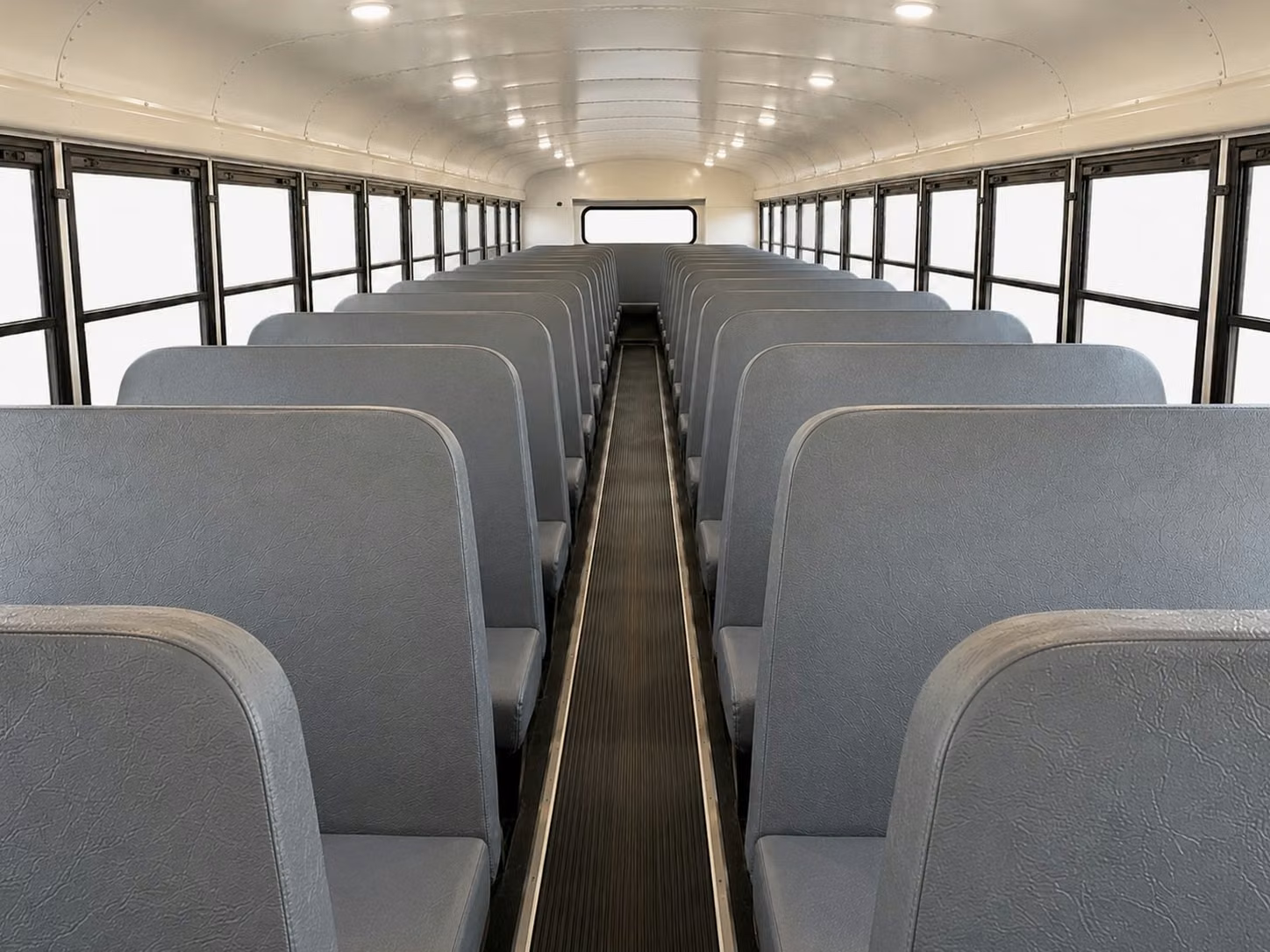 school bus inside