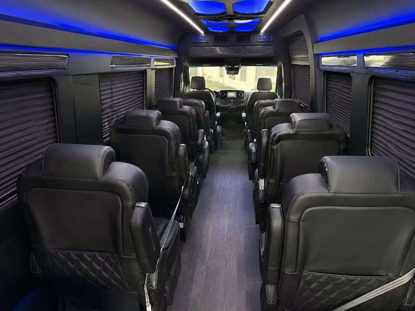 sprinter van with driver inside